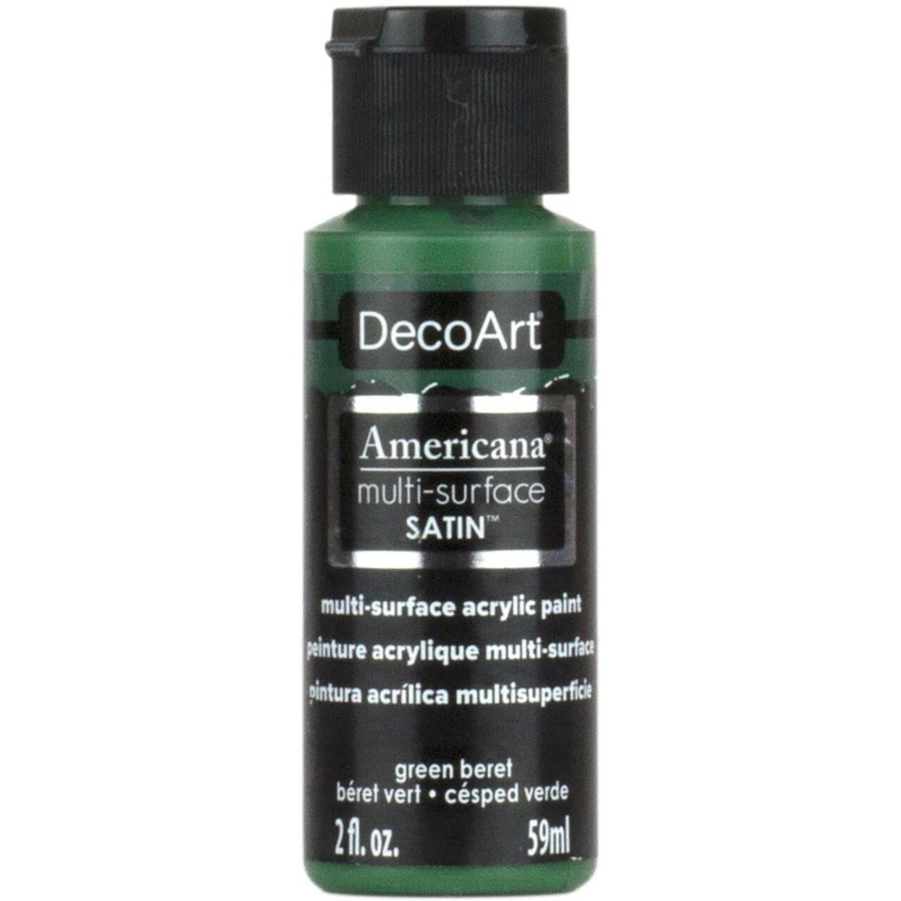 Americana Premium Multi-Surface Satin Finish Acrylics 2oz -for Wood, Metal, Glass, Ceramics, Fabric, Paper, Terra Cotta, Most Plastics and More